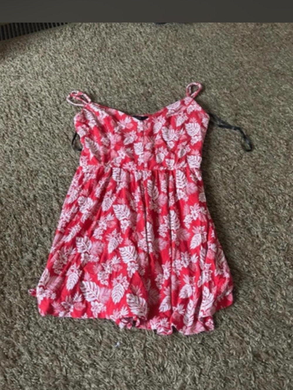 Forever 21 Coral Pink Floral Cami Top for Girls